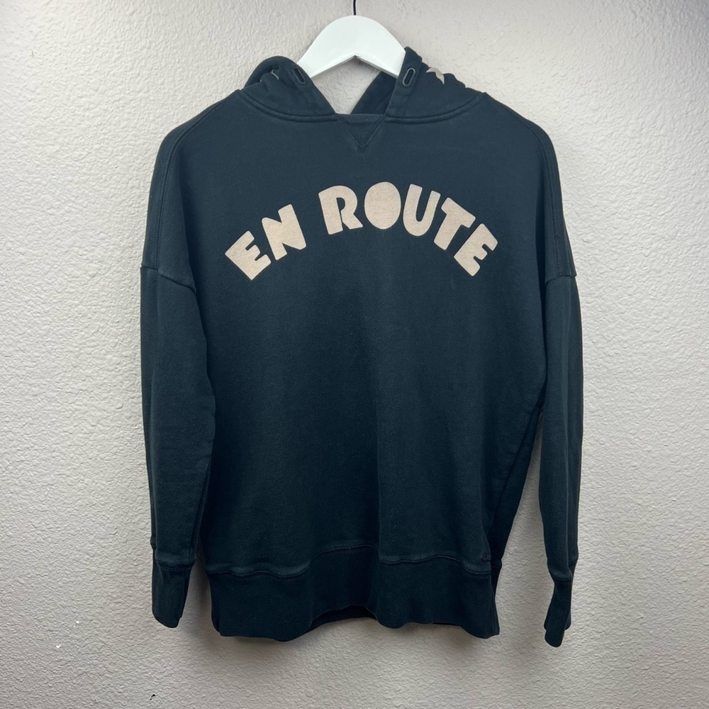Scotch & Soda Amerstdams Blauw En Route Hoodie in Black and Tan Sz S